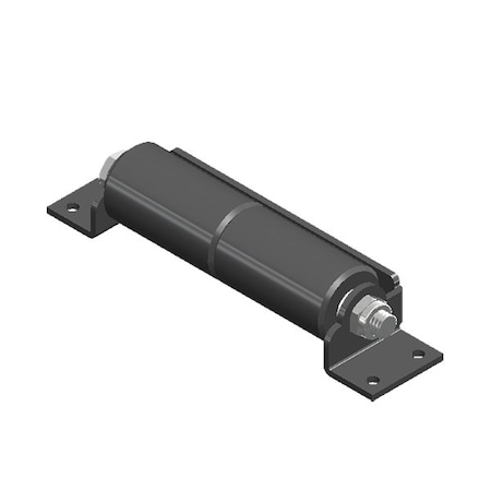 Global Slide Out Roller, Surface Mount, Model No330. Powder Coat 2006 Black Mounting Bracket. SOR-SM-330-2006